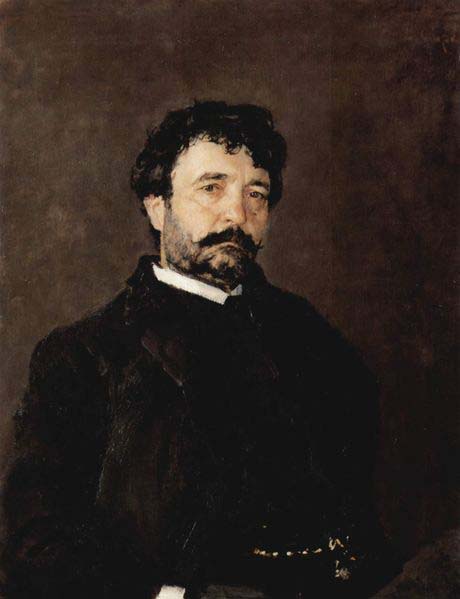 Valentin Serov Portrait of Italian singer Angelo Masini 1890